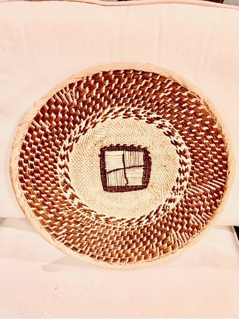 One of a Kind! NEW Woven Basket. Made by Binga people of Zambia Zimbabwe Africa